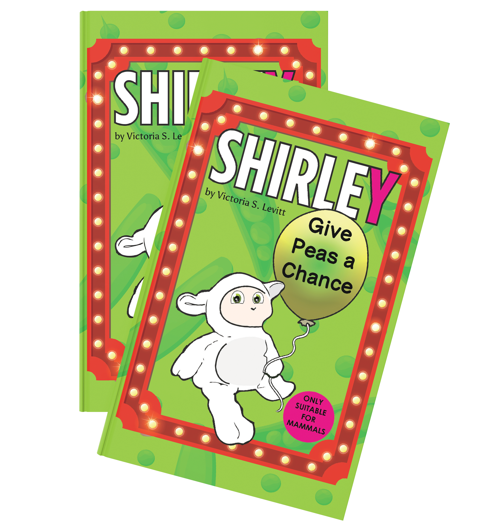 Book Mockup Shirley-give peas a chance